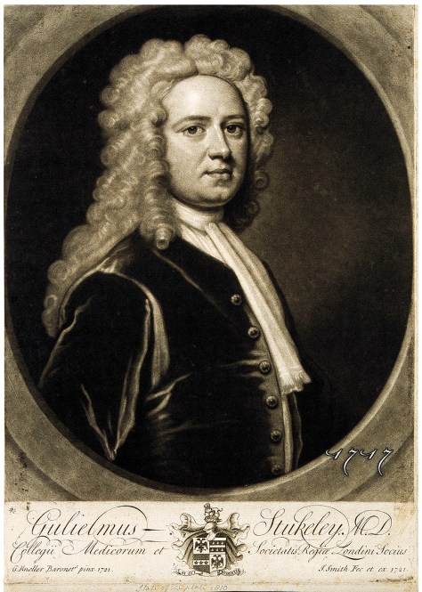 William Stukeley. Mezzotint by J. Smith, 1721, after Sir G. Credit: Wellcome Library, London. Wellcome Images images@wellcome.ac.uk http://wellcomeimages.org William Stukeley. Mezzotint by J. Smith, 1721, after Sir G. Kneller, 1721. Published: - Copyrighted work available under Creative Commons Attribution only licence CC BY 4.0 http://creativecommons.org/licenses/by/4.0/